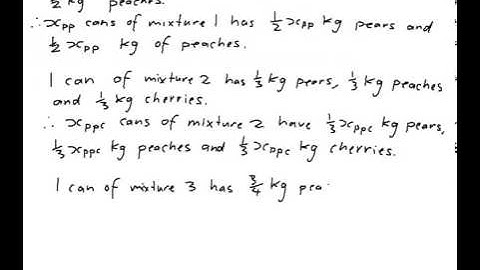 EXAMPLE: Formulating a worded optimisation problem mathematically