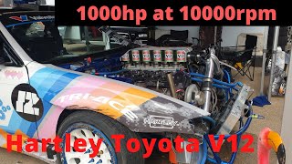 1000hp at 10000rpm.  Hartley engineerings amazing Toyota 1GZ V12 beast.
