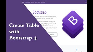 Create table with Bootstrap 4