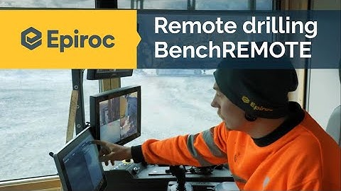 Remote drilling with an Epiroc SmartROC D65 and an Epiroc BenchREMOTE