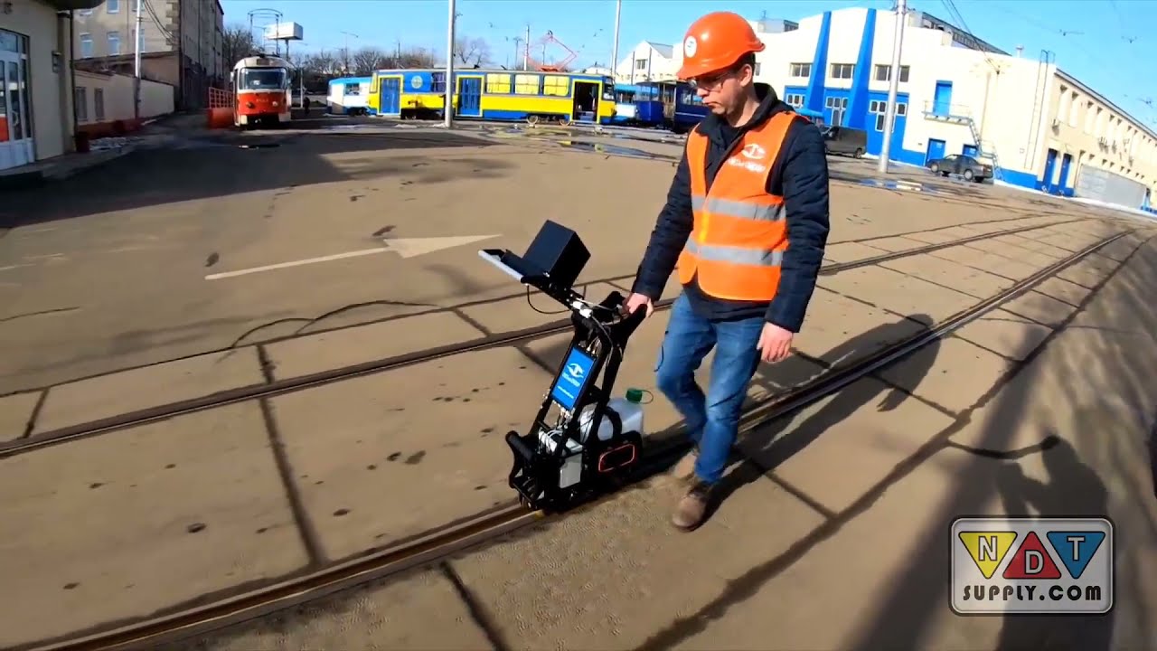 OKOndt UDS2-77 Ultrasonic Rail Flaw Detector Demonstration