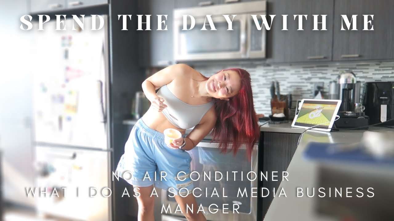 No AC 🥵 Spend the Day With Me | What I Do as a Business Manager for a Social Media Influencer