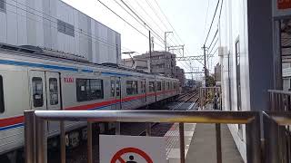 京成電鉄3700形3718F　京成大久保駅発車