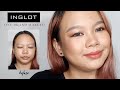 simple glittery holiday look - INGLOT One Brand Makeup (Philippines)