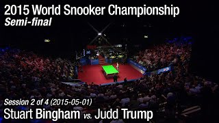 2015 World Snooker Championship Semi-final: Stuart Bingham vs. Judd Trump (Full Match 2/4) screenshot 4