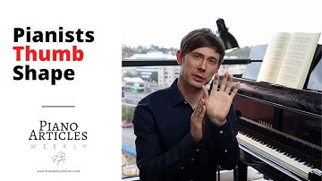 Pianists thumb shape - in or out?
