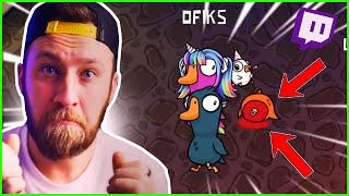 CELOU DOBU TO NA MĚ HRÁL A STALO SE MU TOHLE😂😂 | GOOSE GOOSE DUCK | w/Twitch chat