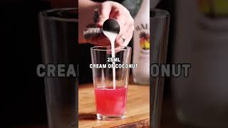 How to make this Coconut Cosmopolitan #Coconut #Cocktails #TropicalVibes #Tropical Cocktail