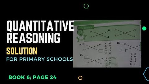 Quantitative Reasoning Solutions for Primary School|Lantern Steps Quantitative Reasoning Book 6