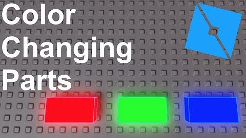 How To Make a Random Color Changing Part in Roblox Studio