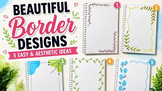 Información 5 Easy And Beautiful Border Idea's ✨ #art #frontpage #viral  Noticias