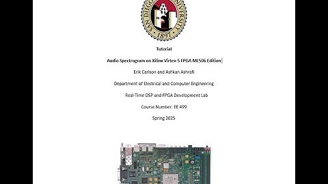 Audio Spectrogram on Xilinx Virtex 5 FPGA Tutorial