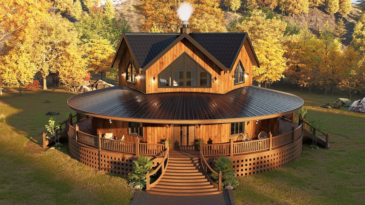 Round House Magic in the Mountains - Round House Design w/ Plans ...