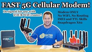 ✅Simple Yet Fast 5G Cellular Modem - Invisagig - No WiFi or Routing - Antenna Capable