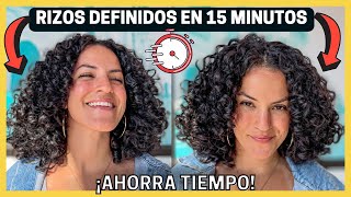 💥La Rutina de DEFINICIÓN de RIZOS MÁS ⏰RÁPIDA, FÁCIL y EFECTIVA🔥para cuando estés en APUROS/de VIAJE by Andrea Cenzano 145,368 views 2 years ago 8 minutes, 57 seconds