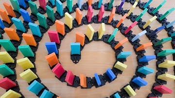 Domino Rally (Express) ASMR Pivot Track Fun with Bulk Dominoes Rapid Tracks 2