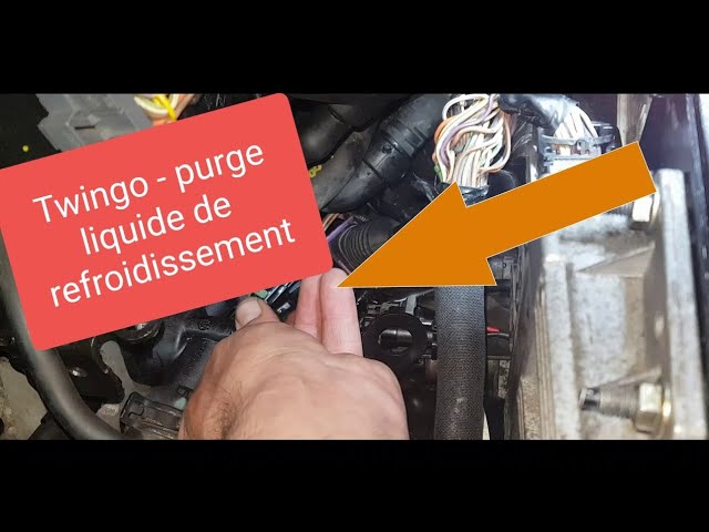 Changement thermostat et purge système de refroidissement, Twingo ...