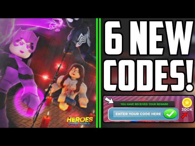 All Secret heroes online world Codes 2023  Codes for heroes online world  2023 - Roblox Code 