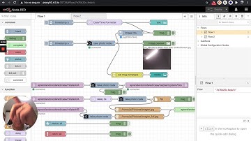 Ejercicio13 Curso Node-RED (1/3) Capturar foto con un botón y mostrar en el dashboard.