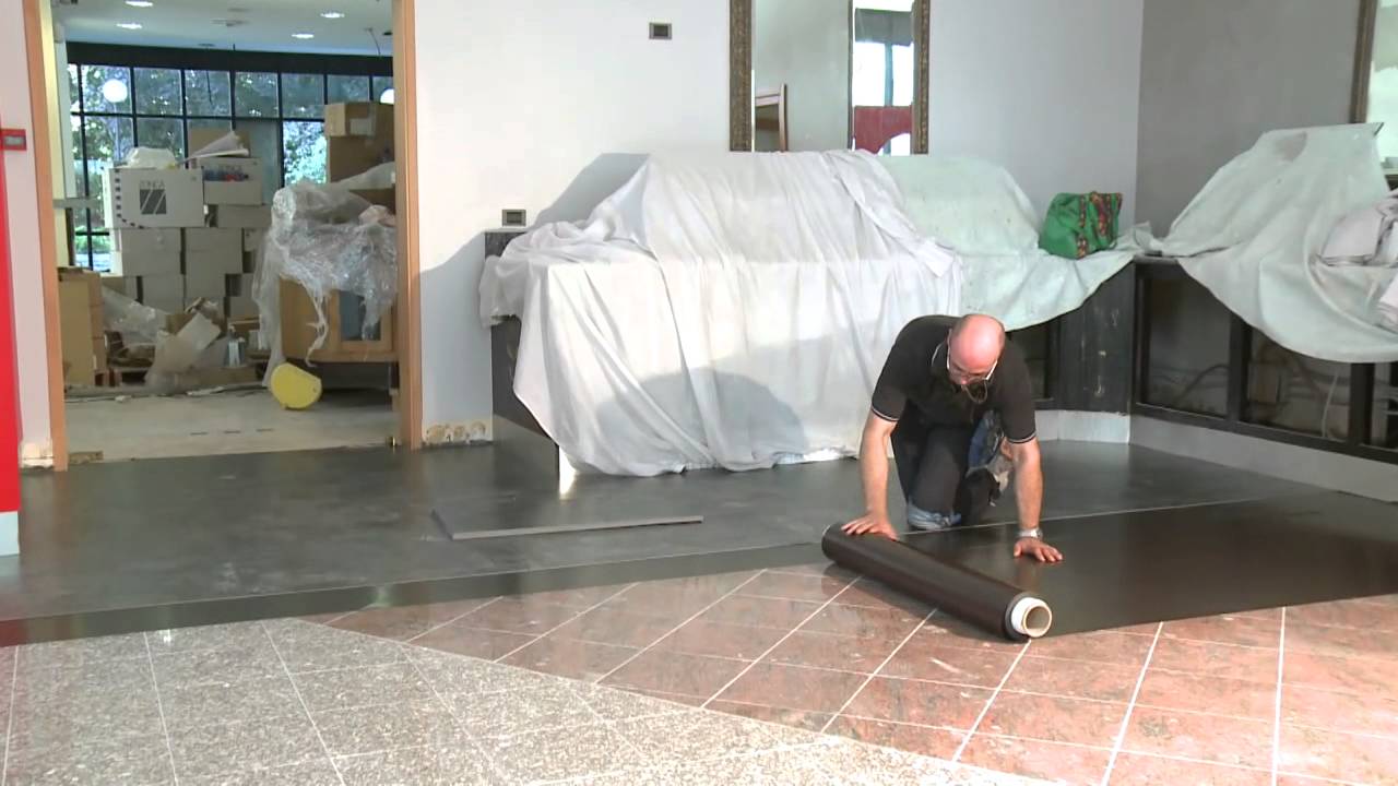 Montaggio pavimento magnetico youtube Posa pavimento pvc su piastrelle