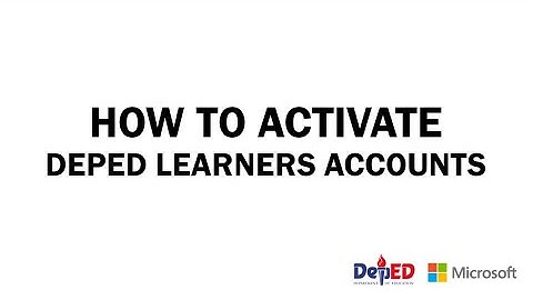 How to Login or Activate DepEd Learners Account @SparkTechPh