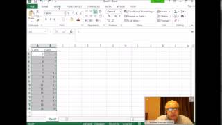 How to create a scatter plot using MS Excel 2013