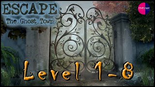 ESCAPE THE GHOST TOWN 1 - LEVEL 1 TO 8 WALKTHROUGH | THE GHOST TOWN ESCAPE LEVEL 01-08 PASSO A PASSO