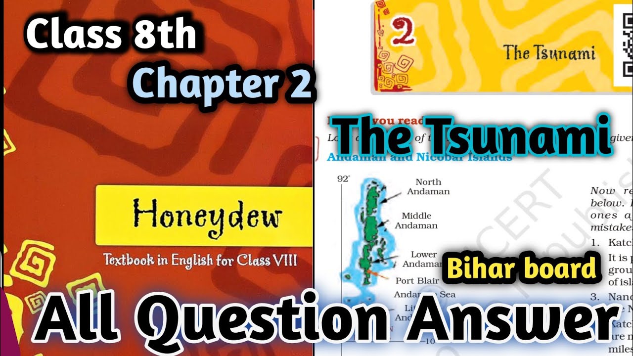 The Tsunami Question Answer Class 8 | Class 8 English Chapter 2 Question Answer Bihar Board