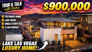 Inside a $900K Lake View Home in Lake Las Vegas | Tri Pointe Tour | Tour and Talk with Richie EP. 10 Inside a $900K Lake View Home in Lake Las Vegas | Tri Pointe Tour | Tour and Talk with Richie EP. 10