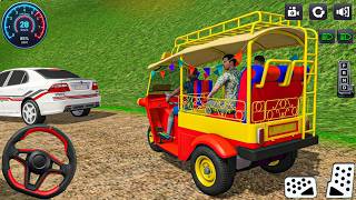 New Tuk Tuk Rickshaw Driving Game: village rickshaw driver pick drop passenger - android gameplay screenshot 1