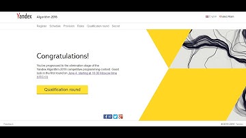 Yandex.Algorithm 2016 Qualification Round