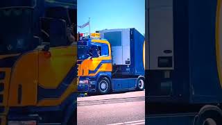 Scania r500 v8 sound - scania truckshow 2024 #semitruck #scaniav8sound