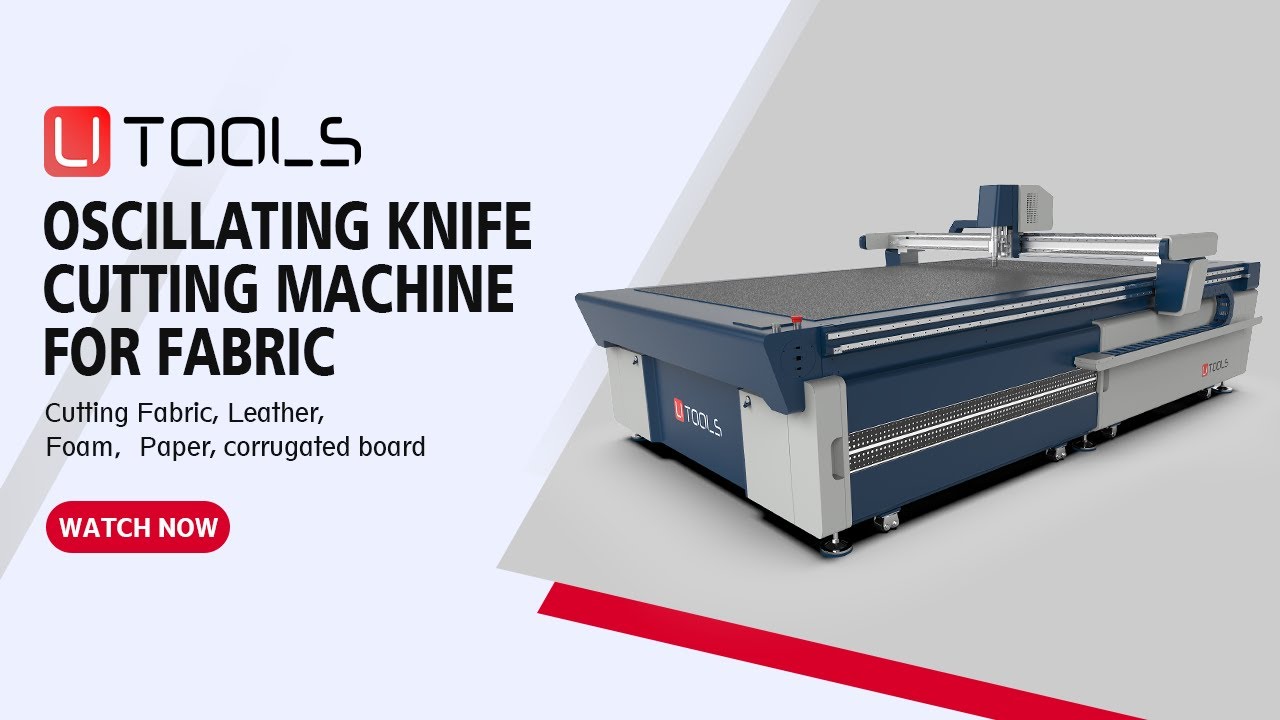 Utools C9 Automatic feeding table cnc oscillating knife cutting machine