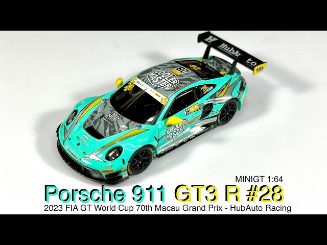 Porsche 911 GT3 R #28 Truescale 1:18 – Vainqueur FIA GT Macau 2023 – TS0550