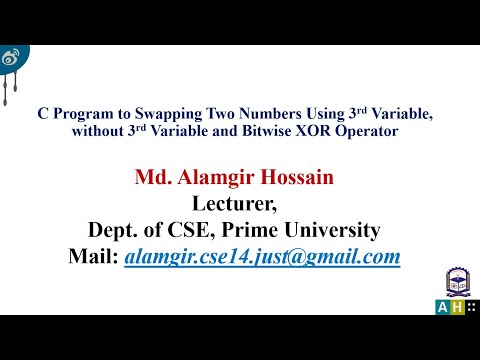 Code for Love-02, C program to swapping two numbers using different ways with proper description