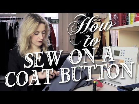 How To Sew On A Coat Button
