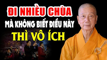 Đi Nhiều Chùa Mà Không Biết Điều Này Thì Gần Như Vô Ích - HT. Thích Trí Quảng (hay quá)