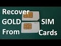 How To Recover Gold From Cell Phone Sim Cards EXPERIMENT