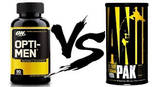 Opti-men или Animal Pak какие витамины лучше выбрать