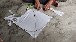 How to make Plastic bag kite | How to make kite at home | Kite making ideas