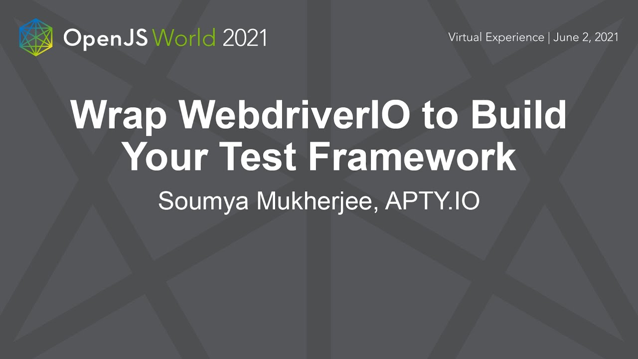 Wrap WebdriverIO to Build your Test Framework