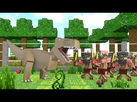 Minecraft : GUERRA CIVIL DE DINOSSAUROS !! - ARK CRAFT SURVIVAL #47