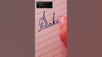 Writing a name "Sakshi" in calligraphy #shorts #youtubeshorts #calligraphy #satisfying #trend #viral