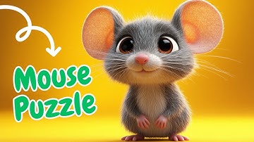 Mouse Puzzle | Solve the Cute Mouse Puzzle for Kids