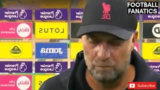 Norwich City vs Liverpool  0-3 | Jurgen Klopp Post Match Interview
