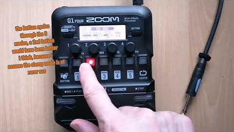 Zoom G1 four multi effect basic usage