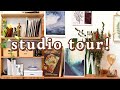 🌻🖌 Artist Studio Tour 🎨🌸 How I Organise my Art Supplies + Stationery Storage