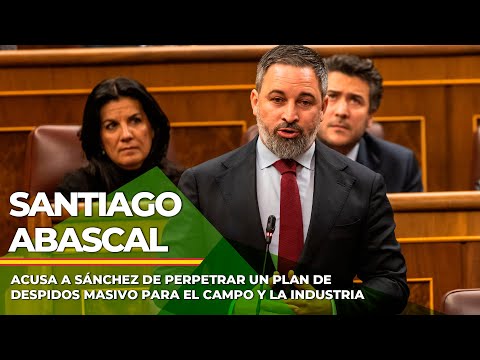 Abascal acusa a Sánchez de perpetrar un plan de despidos masivo para el campo y la industria