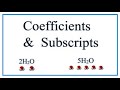 Coefficients Versus Subscripts In Chemical Equations