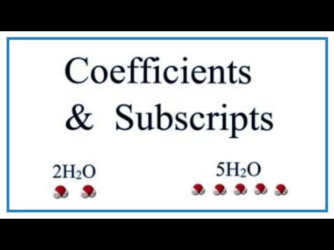 Video: How To Place Coefficients In Chemistry